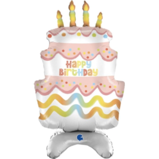 Lagkage Happy Birthday Folieballon