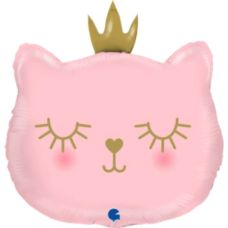 Prinsesse Kat Folieballon Lyserød