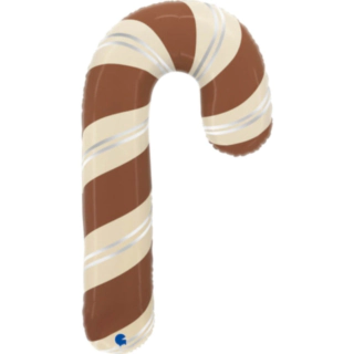 Satin Slikstok Folieballon Brun