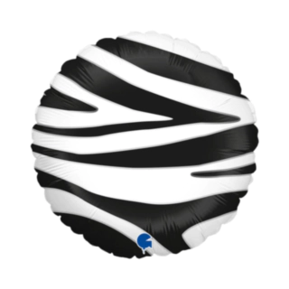 Zebrastribet Rund Folieballon