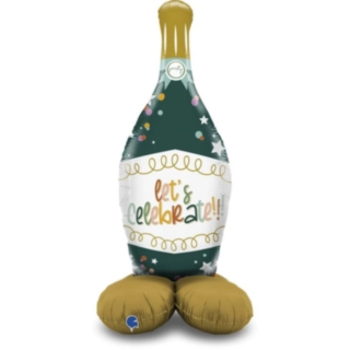 Champagneflaske Let's Celebrate Folieballon