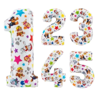 Paw Patrol® Talballon Hvid