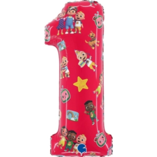 Cocomelon® 1 Års Tal Folieballon