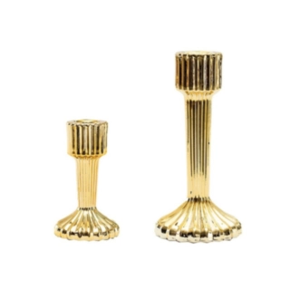 Glaslysestage Guld