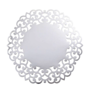 Lasercut Dækkeservietter Sølv