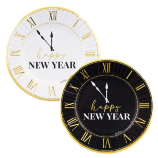 Happy New Year Clock Tallerkener