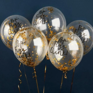 Pop Fizz Clink Konfetti Balloner