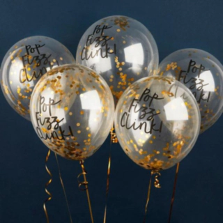 Pop Fizz Clink Konfetti Balloner