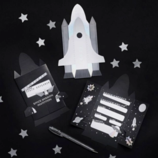 Space Party Invitationer