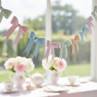 Tea Party Sløjfe Guirlande