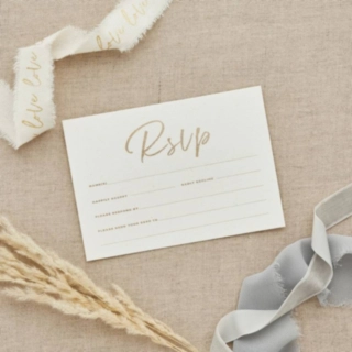Bryllups RSVP Kort