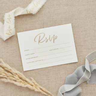 Bryllups RSVP Kort
