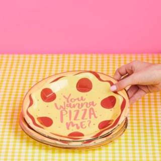 You Wanna Pizza Me Paptallerkener