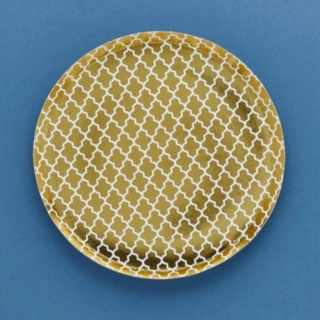 Eid Tallerkener Hvid/Guld