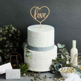 Bryllup Love Kagetopper i Træ