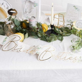 Brides Besties Blad Skråbånd