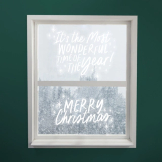 Merry Christmas Vinduesklistermærker