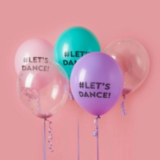 Let's Dance Konfetti Latexballoner