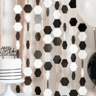 Monochrome Hexagon Backdrop
