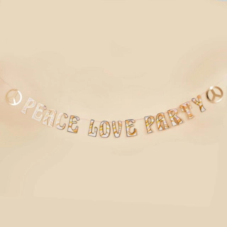 Peace Love Party Guirlande