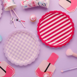 Pamper Party Stribede Tallerkener