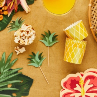 Tropiske Ananas Bægre & Madpinde