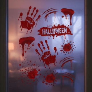 Blodige Halloween Vinduesklistermærker