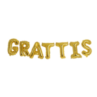 Grattis Folieballoner Guld