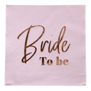 Bride To Be Servietter Lyserød