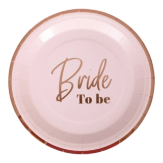 Bride To Be Paptallerkener Lyserød