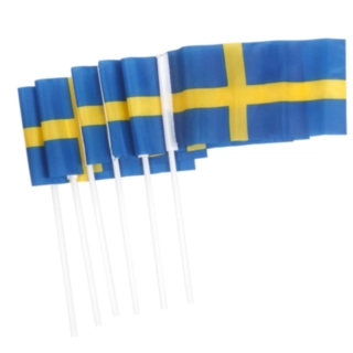 Sverige Stof Flag På Pind
