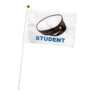 Student Flag På Pind