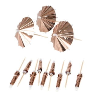 Cocktailparaplyer Rosaguld