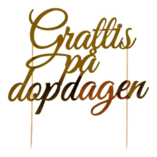 Grattis På Dopdagen Kagetopper