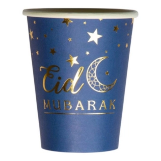 Eid Mubarak Papkrus Blå