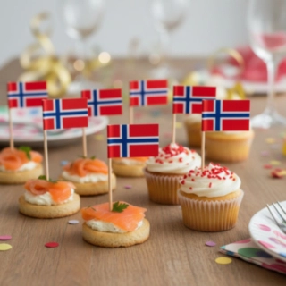 Norge Flag Madpinde