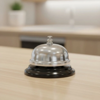 Receptionsklokke Sølv