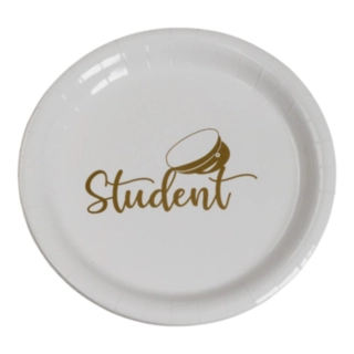 Student Paptallerkener Guld