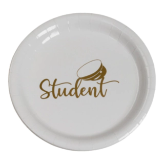 Student Paptallerkener Guld
