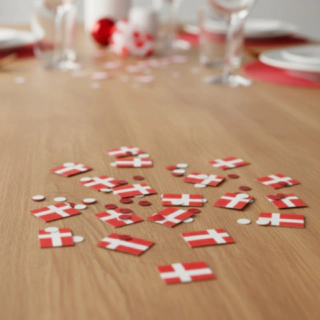 Danmark Flag Konfetti