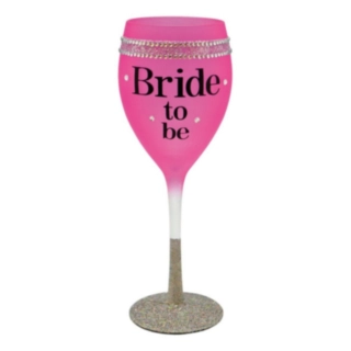 Bride To Be Vinglas Lyserød