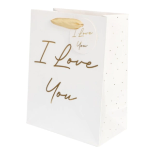 I Love You Gavepose Hvid