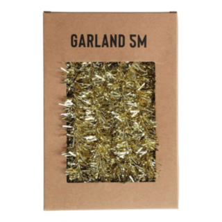 Glitter Juleguirlande Guld