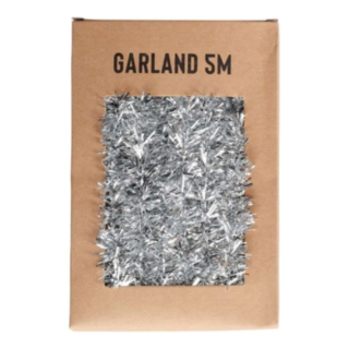 Glitter Juleguirlande Sølv