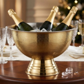 Champagnekøler Med Fod Rustfri Stål