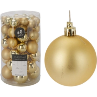 Matte & Shiny Julekugler Guld
