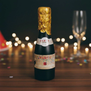 Konfetti Champagneflaske Streamer