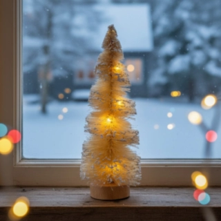 LED Juletræ Creme