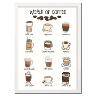 World Of Coffee A4 Plakat