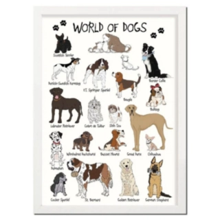 World Of Dogs A4 Plakat